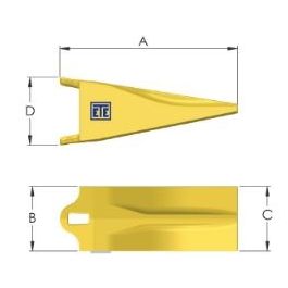 Dientes Caterpillar Fijacion Vertical
