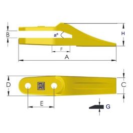 Dientes Monoblock Hidromek